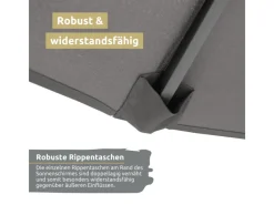 Sonnenschirm Ampelschirm mit Ständer Durchmesser 270cm Anthrazit*deluxe4home Online