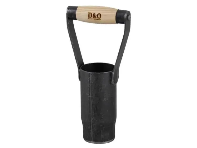 D&O Gartenhandgeräte|Blumenzwiebelpflanzer mit Holzgriff