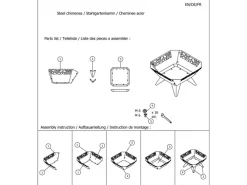 Dobar Gartenkamine|Feuerkörbe|Design-Feuerschale viereckig