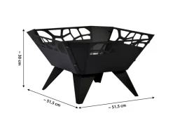 Dobar Gartenkamine|Feuerkörbe|Design-Feuerschale viereckig