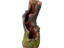 Dobar Brunnenpumpe|Gartenbrunnen|Design-Gartenbrunnen XL Baumstamm gewunden inkl. Pumpe