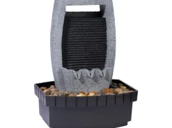 Design-Zimmerbrunnen in Steinoptik mit Deko-Steinen, Wasserspiel und Pumpe*Dobar