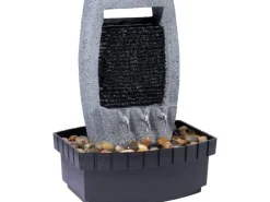 Design-Zimmerbrunnen in Steinoptik mit Deko-Steinen, Wasserspiel und Pumpe*Dobar