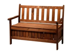 Gartenbank 2-Sitzer Kiefernholz geölt Braun 89 x 115 x 58 cm FSC®*Dobar Sale