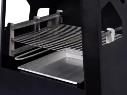 Dobar Feuerschalen|Gartenkamine|Gartenkamin Metall mit Grill-Rost Schwarz