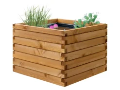 Dobar Rund Um Den Teich|Teichfolien|Gartenteich Alea inkl. Teichfolie Kiefer Braun 78 cm x 78 cm x 60 cm FSC®