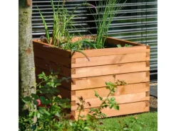 Dobar Rund Um Den Teich|Teichfolien|Gartenteich Alea inkl. Teichfolie Kiefer Braun 78 cm x 78 cm x 60 cm FSC®