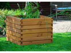 Dobar Rund Um Den Teich|Teichfolien|Gartenteich Alea inkl. Teichfolie Kiefer Braun 78 cm x 78 cm x 60 cm FSC®