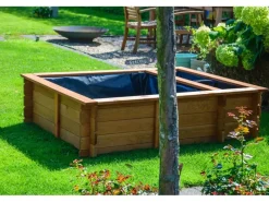 Dobar Rund Um Den Teich|Teichfolien|Gartenteich Maxime inkl. Teichfolie Kiefer Braun 150 x 120 x 40 cm FSC®