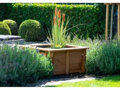 Gartenteich Square inkl. Teichfolie Kiefer Braun  78 x 78 x 42 cm FSC®*Dobar Best