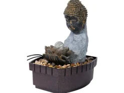 Dobar Brunnenpumpe|Indoor-Brunnen Buddha 27 cm x 20,5 cm x 16,5 cm
