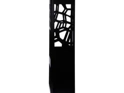 Dobar Gartenkamine|Feuerschalen|Metall Gartenkamin mit Stauraum Schwarz