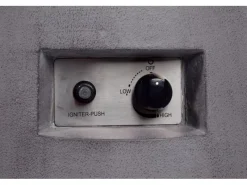 Outdoor-Feuerschale mit Gasflamme Stellar Ø 50 cm Grau*Dobar