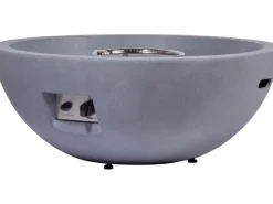 Outdoor-Feuerschale mit Gasflamme Lunar Ø 90 cm Grau*Dobar Clearance