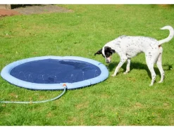 Splash Pool mit Wasserfontänen für Hunde Kunststoff Blau*Dobar Sale