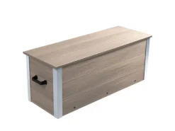 WPC Auflagenbox 115 cm x 42,8 cm x 47,2 cm Silbergrau*Dobar Outlet