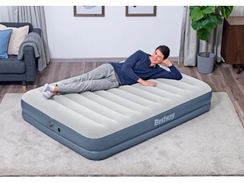 Bestway Brunnenpumpe|Doppelluftbett mit Elektropumpe 204 x 152 x 36 cm