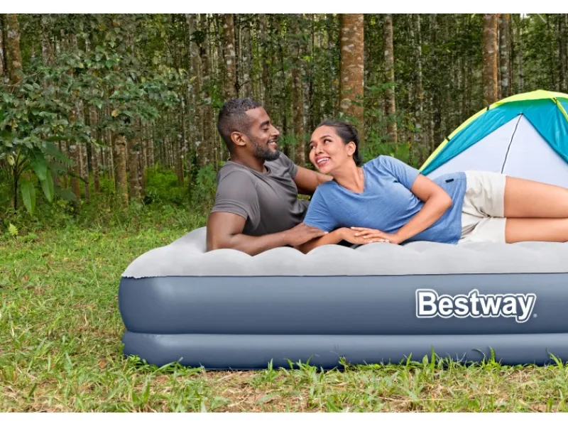 Bestway Brunnenpumpe|Doppelluftbett mit Elektropumpe 204 x 152 x 36 cm