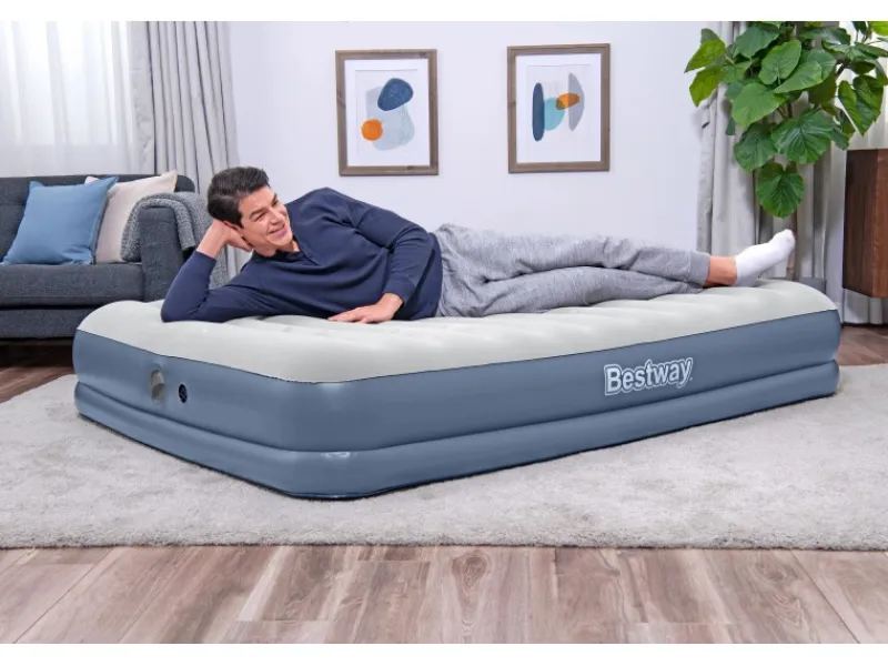 Bestway Brunnenpumpe|Doppelluftbett mit Elektropumpe 204 x 152 x 36 cm