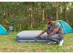 Bestway Brunnenpumpe|Doppelluftbett mit Elektropumpe 204 x 152 x 36 cm