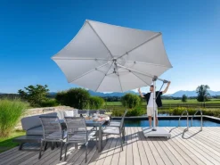 Granitplatte 80 x 80 x 140 cm für Pendelschirme rollbar*Doppler Hot