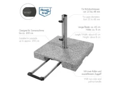Granitsockel Active Trolley ca. 30 kg mit Rollen*Doppler