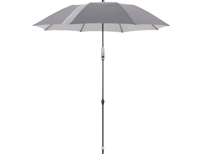 Doppler Balkonsichtschutz|Marktschirm Expert Ø 156 cm Anthrazit mit Handöffner