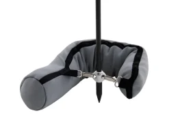 Doppler Balkonsichtschutz|Marktschirm Expert Ø 156 cm Anthrazit mit Handöffner