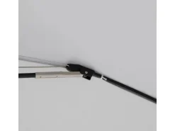 Doppler Balkonsichtschutz|Marktschirm Expert Ø 156 cm Anthrazit mit Handöffner