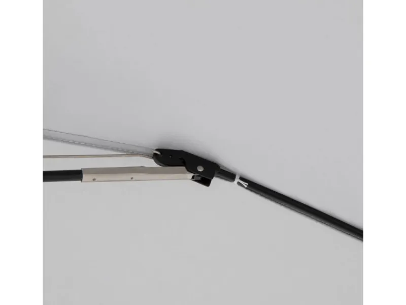 Doppler Balkonsichtschutz|Marktschirm Expert Ø 156 cm Anthrazit mit Handöffner