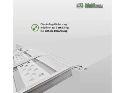 TRUTZHOLM Quads|DREIBREIT By 3-Fach Auffahrrampe Alu Klappbar 175cm Tragkraft 1020kg Grau Gelocht