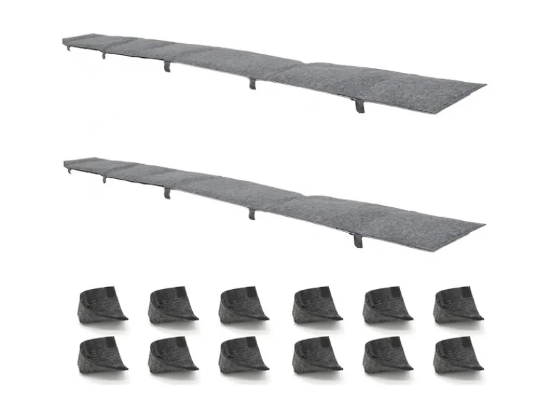 2 Bierbank Auflagen zum Wenden 220 x 25 x 2 cm inkl. 12 Bodenschoner*DuneDesign Clearance