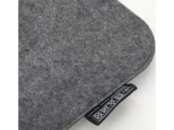 DuneDesign Sitzkissen|Gartenstuhlauflagen|Eckiges Sitzkissen aus Filz 35 x 35 cm 30 mm Stark in Grau