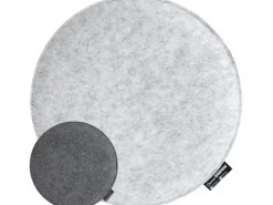 Rundes Sitzkissen aus Filz Ø 35 cm 30 mm Stark in Grau*DuneDesign Discount