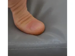 Schuhregal mit Sitzbank 95 x 33 x 52 cm  Hellgrau*DuneDesign Sale