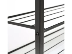 Schuhregal mit Sitzbank 95 x 33 x 52 cm Hellgrau*DuneDesign Sale