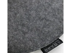 DuneDesign Sitzkissen|Sitzkissen Rund Ø 35 cm 25 mm Stark aus Filz in Grau