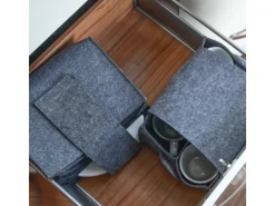 DuneDesign Campingzubehör|Tellerhalter für 8 Teller & Tassenhalter für 6 Tassen Anthrazit