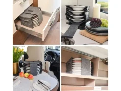 Wohnmobil Tellerhalter für 8 Teller Anthrazit*DuneDesign Hot