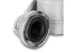 Eberth Schlauch Kupplungen|Gartenschlauchwagen|3 Zoll Feuerwehrschlauch Flachschlauch mit Storz 75-B Kupplung Länge 10m