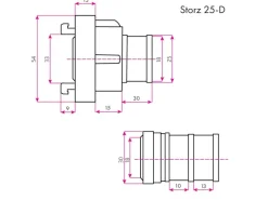 1 Zoll Feuerwehrschlauch Flachschlauch mit Storz 25-D Kupplung Länge 10m*Eberth Outlet