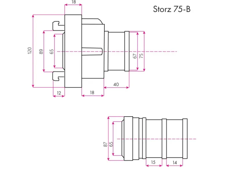 3 Zoll Feuerwehrschlauch Flachschlauch mit Storz 75-B Kupplung Länge 30m*Eberth Sale