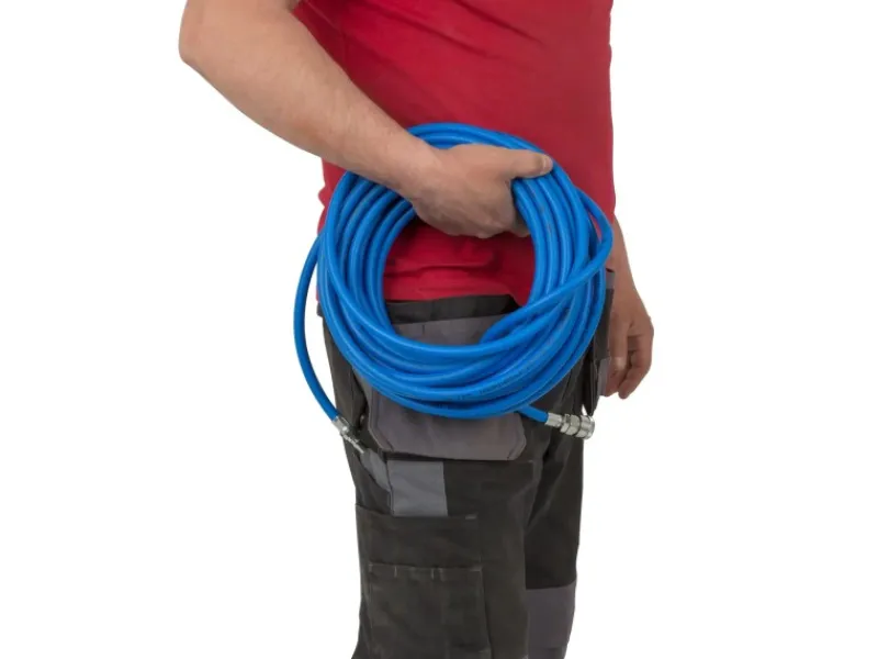 Druckluftschlauch Länge 15m Durchmesser 6mm x 11mm 1/4 Kupplung 20 Bar*Eberth Discount