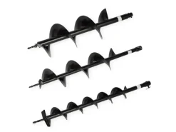 Erdbohrer Gartenbohrer 3 Stück Durchmesser 100mm 150mm 200mm Länge 800mm*Eberth