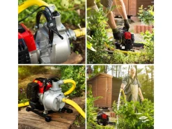 Wasserpumpe 2PS mit 12.000l/h und 17,5m Förderhöhe, 1 Zoll, 2-Takt-Motor*Eberth Sale