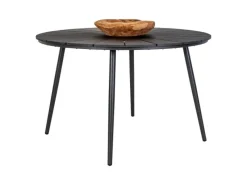 ebuy24 Atlanta Gartentisch Ø120cm Nonwood Schwarz* Clearance