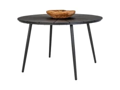 ebuy24 Atlanta Gartentisch Ø120cm Nonwood Schwarz* Clearance