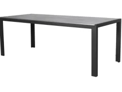 Gartentische|ebuy24 Fall Gartentisch 205 cm Schwarz Grau