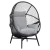 ebuy24 Rosario Sessel mit Sitzkissen Garten Schwarz* Clearance