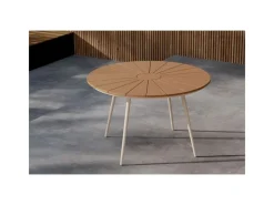 ebuy24 San Vito Gartentisch Beige* Outlet